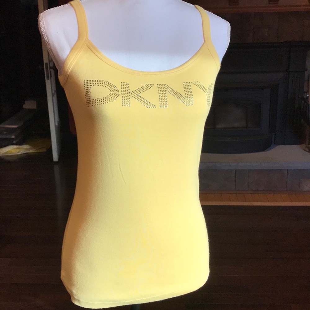 DKNY Donna Karan yellow tank top